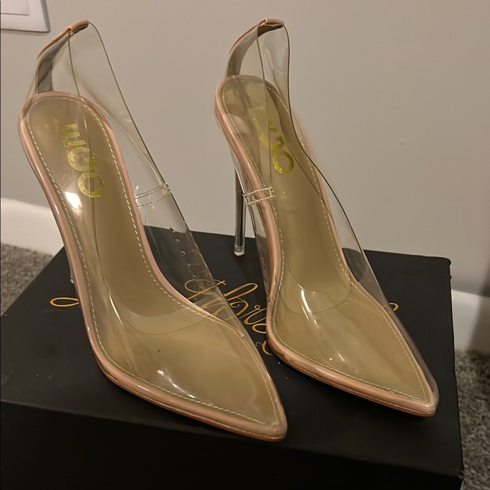 Ego Transparent Stiletto Heels